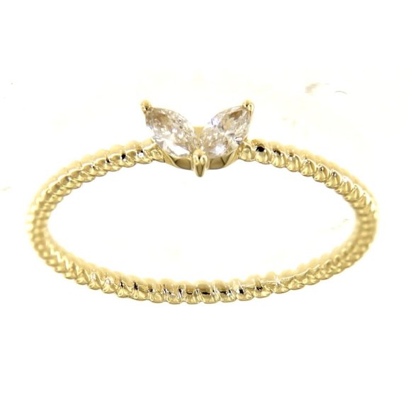 Two Marquise Diamond Full Eternity Ring Yellow Gold